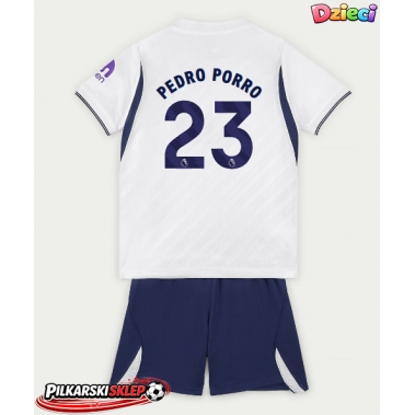Tottenham Hotspur Pedro Porro #23 Koszulka Podstawowa dzieci 2026-27 Krótki Rękaw (+ krótkie spodenki)