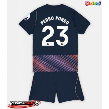 Tottenham Hotspur Pedro Porro #23 Koszulka Wyjazdowa dzieci 2026-27 Krótki Rękaw (+ krótkie spodenki)