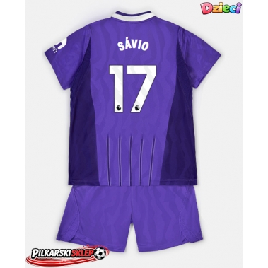 Tottenham Hotspur Savio #17 Koszulka Trzecia dzieci 2026-27 Krótki Rękaw (+ krótkie spodenki)
