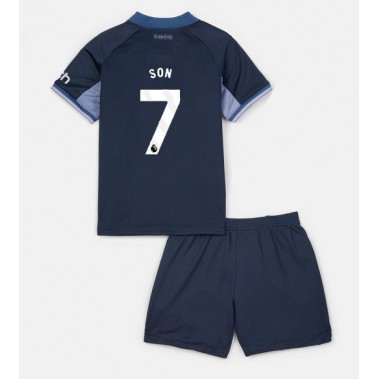Tottenham Hotspur Son Heung-min #7 Koszulka Wyjazdowa dzieci 2023-24 Krótki Rękaw (+ krótkie spodenki)