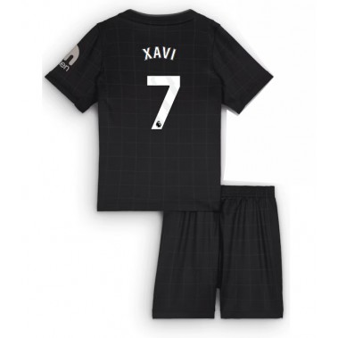 Tottenham Hotspur Xavi Simons #7 Koszulka Wyjazdowa dzieci 2025-26 Krótki Rękaw (+ krótkie spodenki)