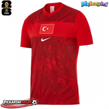 Turcja Koszulka Podstawowa MŚ 2026 Krótki Rękaw