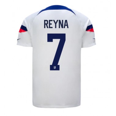 Ujedinjene države Giovanni Reyna #7 Koszulka Podstawowa MŚ 2022 Krótki Rękaw