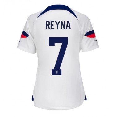 Ujedinjene države Giovanni Reyna #7 Koszulka Podstawowa damskie MŚ 2022 Krótki Rękaw