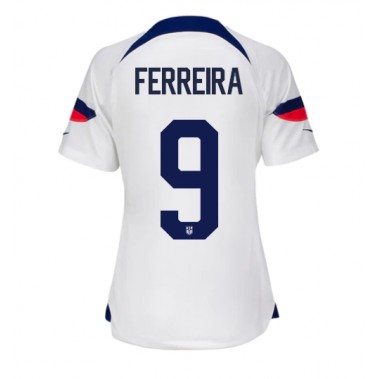 Ujedinjene države Jesus Ferreira #9 Koszulka Podstawowa damskie MŚ 2022 Krótki Rękaw