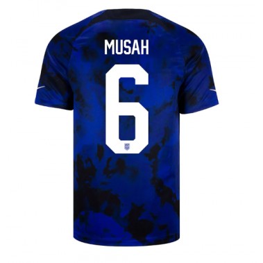 Ujedinjene države Yunus Musah #6 Koszulka Wyjazdowa MŚ 2022 Krótki Rękaw
