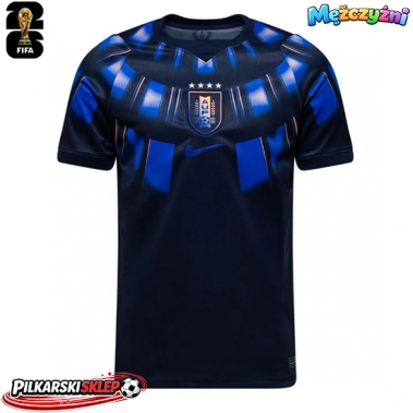 Urugwaj Koszulka Wyjazdowa MŚ 2026 Krótki Rękaw