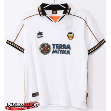 Valencia 1999-2000 Koszulka Retro Podstawowa Krótki Rękaw
