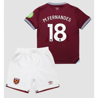 West Ham United Mateus Fernandes #18 Koszulka Podstawowa dzieci 2025-26 Krótki Rękaw (+ krótkie spodenki) West Ham United Mateus Fernandes #18 Koszulka Podstawowa dzieci 2025-26 Krótki Rękaw (+ krótkie spodenki)
