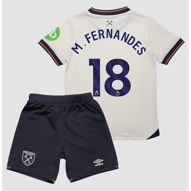 West Ham United Mateus Fernandes #18 Koszulka Wyjazdowa dzieci 2025-26 Krótki Rękaw (+ krótkie spodenki) West Ham United Mateus Fernandes #18 Koszulka Wyjazdowa dzieci 2025-26 Krótki Rękaw (+ krótkie spodenki)