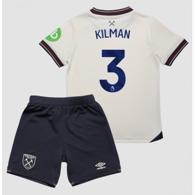 West Ham United Max Kilman #3 Koszulka Wyjazdowa dzieci 2025-26 Krótki Rękaw (+ krótkie spodenki) West Ham United Max Kilman #3 Koszulka Wyjazdowa dzieci 2025-26 Krótki Rękaw (+ krótkie spodenki)