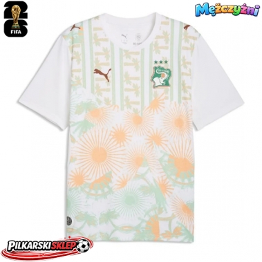 Wybrzeże Kości Słoniowej Koszulka Wyjazdowa MŚ 2026 Krótki Rękaw