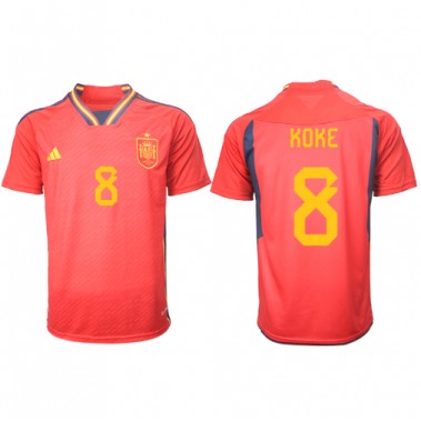 Španjolska Koke #8 Koszulka Podstawowa MŚ 2022 Krótki Rękaw