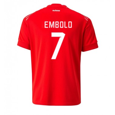 Švicarska Breel Embolo #7 Koszulka Podstawowa MŚ 2022 Krótki Rękaw