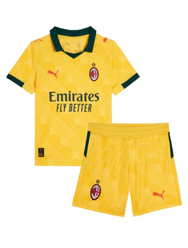 AC Milan Christian Pulisic #11 Koszulka Trzecia dzieci 2025-26 Krótki Rękaw (+ krótkie spodenki) AC Milan Christian Pulisic #11 Koszulka Trzecia dzieci 2025-26 Krótki Rękaw (+ krótkie spodenki)