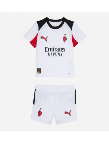 AC Milan Samuele Ricci #4 Koszulka Wyjazdowa dzieci 2025-26 Krótki Rękaw (+ krótkie spodenki) AC Milan Samuele Ricci #4 Koszulka Wyjazdowa dzieci 2025-26 Krótki Rękaw (+ krótkie spodenki)