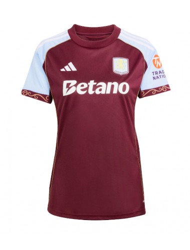 Aston Villa Ezri Konsa #4 Koszulka Podstawowa damskie 2025-26 Krótki Rękaw Aston Villa Ezri Konsa #4 Koszulka Podstawowa damskie 2025-26 Krótki Rękaw