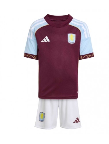 Aston Villa Harvey Elliott #9 Koszulka Podstawowa dzieci 2025-26 Krótki Rękaw (+ krótkie spodenki)