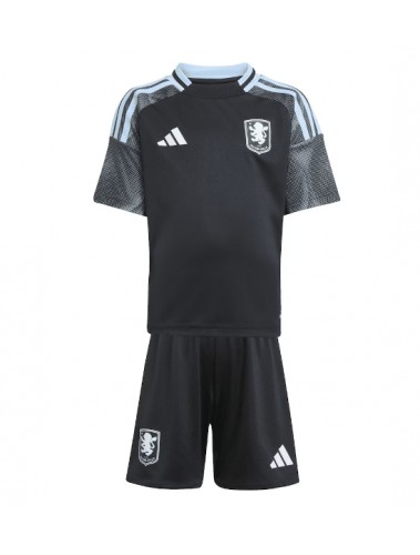 Aston Villa Harvey Elliott #9 Koszulka Wyjazdowa dzieci 2025-26 Krótki Rękaw (+ krótkie spodenki)