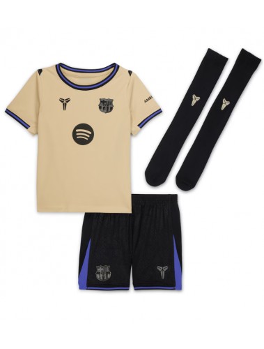 Barcelona Frenkie de Jong #21 Koszulka Wyjazdowa dzieci 2025-26 Krótki Rękaw (+ krótkie spodenki)