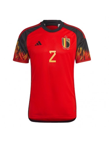 Belgija Toby Alderweireld #2 Koszulka Podstawowa MŚ 2022 Krótki Rękaw