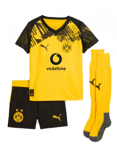 Borussia Dortmund Maximilian Beier #14 Koszulka Podstawowa dzieci 2025-26 Krótki Rękaw (+ krótkie spodenki) Borussia Dortmund Maximilian Beier #14 Koszulka Podstawowa dzieci 2025-26 Krótki Rękaw (+ krótkie spodenki)