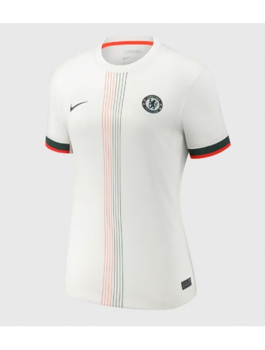 Chelsea Moises Caicedo #25 Koszulka Wyjazdowa damskie 2025-26 Krótki Rękaw Chelsea Moises Caicedo #25 Koszulka Wyjazdowa damskie 2025-26 Krótki Rękaw