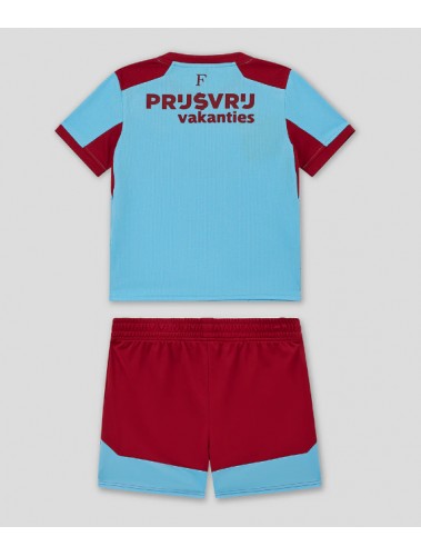 Feyenoord Koszulka Trzecia dzieci 2025-26 Krótki Rękaw (+ krótkie spodenki)