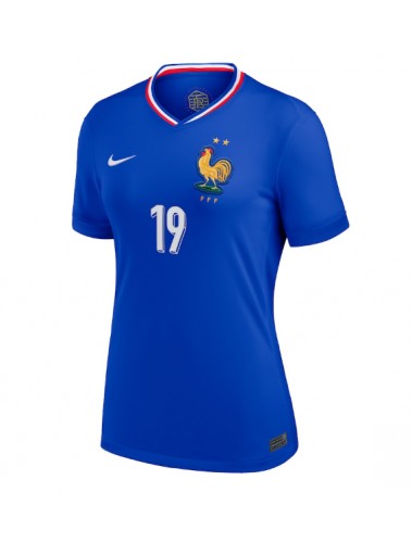 Francja Youssouf Fofana #19 Koszulka Podstawowa damskie ME 2024 Krótki Rękaw Francja Youssouf Fofana #19 Koszulka Podstawowa damskie ME 2024 Krótki Rękaw