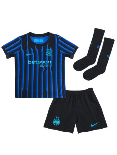 Inter Milan Alessandro Bastoni #95 Koszulka Podstawowa dzieci 2025-26 Krótki Rękaw (+ krótkie spodenki) Inter Milan Alessandro Bastoni #95 Koszulka Podstawowa dzieci 2025-26 Krótki Rękaw (+ krótkie spodenki)