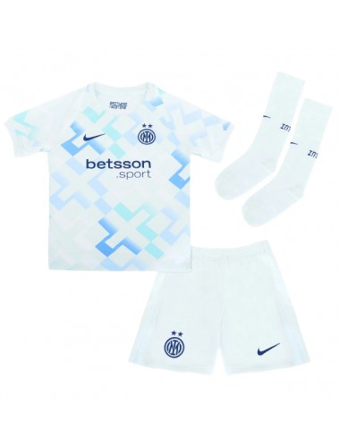 Inter Milan Nicolo Barella #23 Koszulka Wyjazdowa dzieci 2025-26 Krótki Rękaw (+ krótkie spodenki)