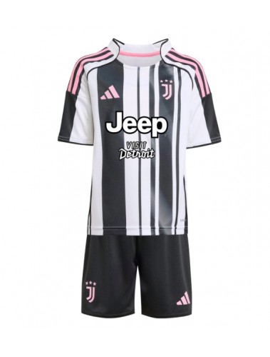 Juventus Pierre Kalulu #15 Koszulka Podstawowa dzieci 2025-26 Krótki Rękaw (+ krótkie spodenki)