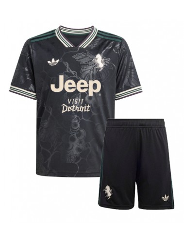 Juventus Pierre Kalulu #15 Koszulka Trzecia dzieci 2025-26 Krótki Rękaw (+ krótkie spodenki)