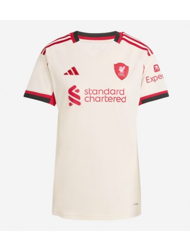 Liverpool Florian Wirtz #7 Koszulka Wyjazdowa damskie 2025-26 Krótki Rękaw Liverpool Florian Wirtz #7 Koszulka Wyjazdowa damskie 2025-26 Krótki Rękaw