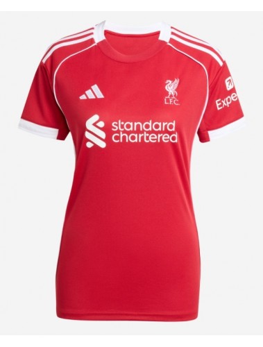 Liverpool Jeremie Frimpong #30 Koszulka Podstawowa damskie 2025-26 Krótki Rękaw Liverpool Jeremie Frimpong #30 Koszulka Podstawowa damskie 2025-26 Krótki Rękaw