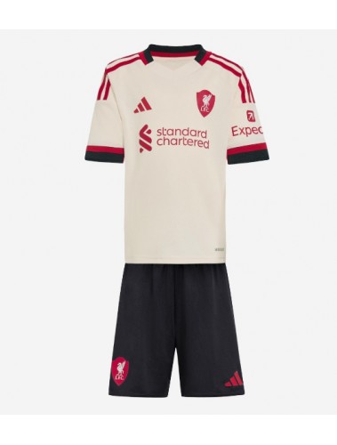 Liverpool Ryan Gravenberch #38 Koszulka Wyjazdowa dzieci 2025-26 Krótki Rękaw (+ krótkie spodenki) Liverpool Ryan Gravenberch #38 Koszulka Wyjazdowa dzieci 2025-26 Krótki Rękaw (+ krótkie spodenki)