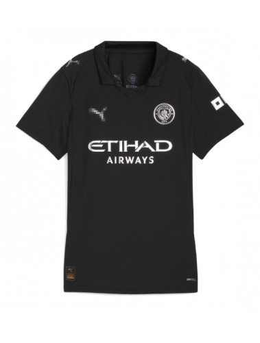 Manchester City Erling Haaland #9 Koszulka Wyjazdowa damskie 2025-26 Krótki Rękaw Manchester City Erling Haaland #9 Koszulka Wyjazdowa damskie 2025-26 Krótki Rękaw