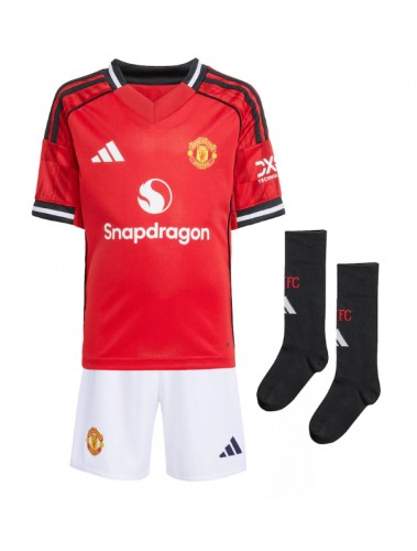 Manchester United Manuel Ugarte #25 Koszulka Podstawowa dzieci 2025-26 Krótki Rękaw (+ krótkie spodenki) Manchester United Manuel Ugarte #25 Koszulka Podstawowa dzieci 2025-26 Krótki Rękaw (+ krótkie spodenki)