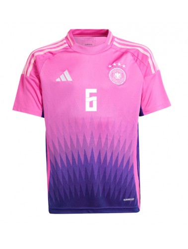 Niemcy Joshua Kimmich #6 Koszulka Wyjazdowa ME 2024 Krótki Rękaw Niemcy Joshua Kimmich #6 Koszulka Wyjazdowa ME 2024 Krótki Rękaw