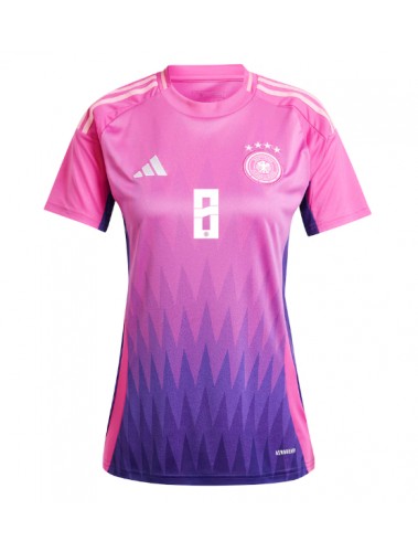 Niemcy Toni Kroos #8 Koszulka Wyjazdowa damskie ME 2024 Krótki Rękaw Niemcy Toni Kroos #8 Koszulka Wyjazdowa damskie ME 2024 Krótki Rękaw