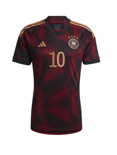Njemačka Serge Gnabry #10 Koszulka Wyjazdowa MŚ 2022 Krótki Rękaw