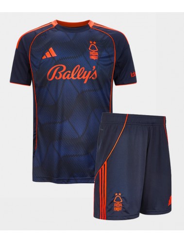 Nottingham Forest Dan Ndoye #14 Koszulka Trzecia dzieci 2025-26 Krótki Rękaw (+ krótkie spodenki)