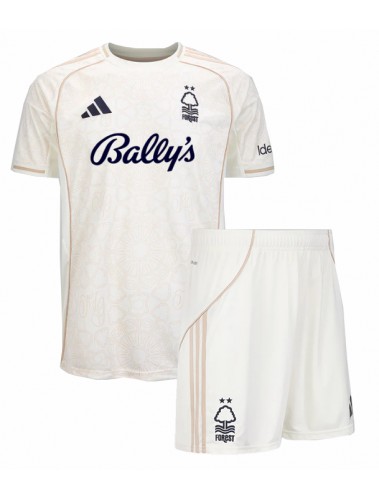 Nottingham Forest Douglas Luiz #12 Koszulka Wyjazdowa dzieci 2025-26 Krótki Rękaw (+ krótkie spodenki)