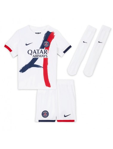 Paris Saint-Germain Khvicha Kvaratskhelia #7 Koszulka Wyjazdowa dzieci 2025-26 Krótki Rękaw (+ krótkie spodenki) Paris Saint-Germain Khvicha Kvaratskhelia #7 Koszulka Wyjazdowa dzieci 2025-26 Krótki Rękaw (+ krótkie spodenki)