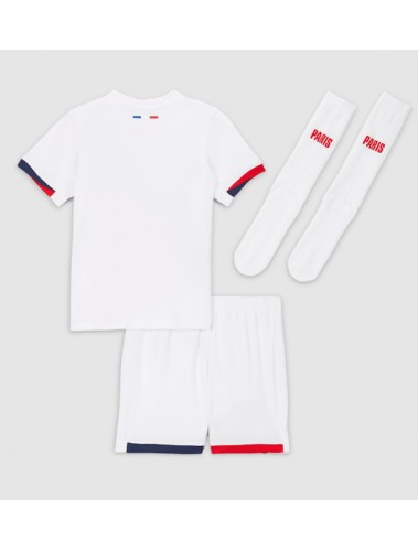 Paris Saint-Germain Koszulka Wyjazdowa dzieci 2025-26 Krótki Rękaw (+ krótkie spodenki)