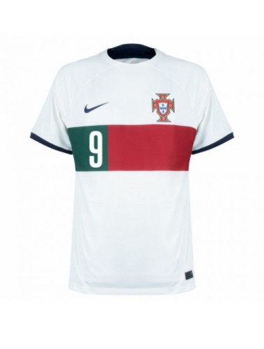 Portugal Andre Silva #9 Koszulka Wyjazdowa MŚ 2022 Krótki Rękaw