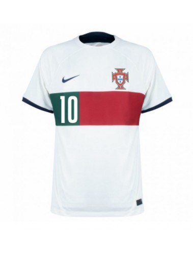Portugal Bernardo Silva #10 Koszulka Wyjazdowa MŚ 2022 Krótki Rękaw