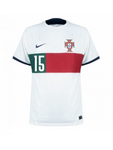 Portugal Rafael Leao #15 Koszulka Wyjazdowa MŚ 2022 Krótki Rękaw
