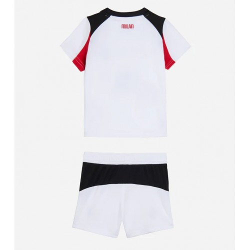 AC Milan Koszulka Wyjazdowa dzieci 2025-26 Krótki Rękaw (+ krótkie spodenki)