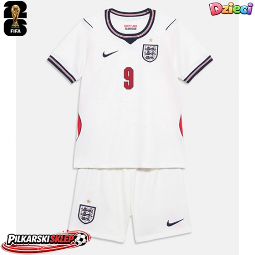 Anglia Harry Kane #9 Koszulka Podstawowa dzieci MŚ 2026 Krótki Rękaw (+ krótkie spodenki)